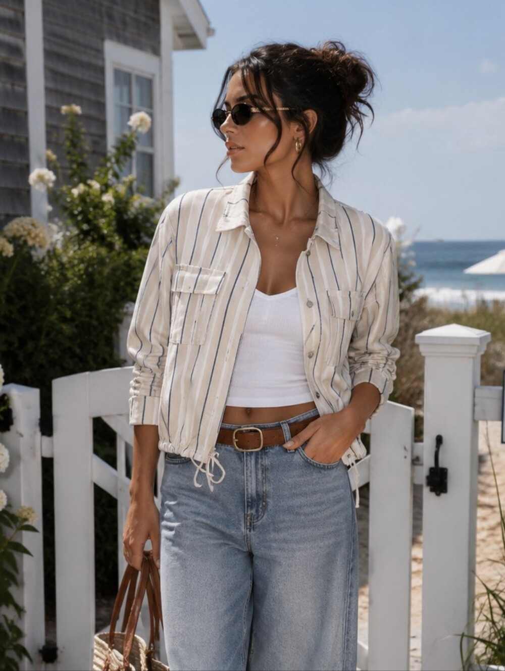 NWT Loft Striped Lightweight Jacket